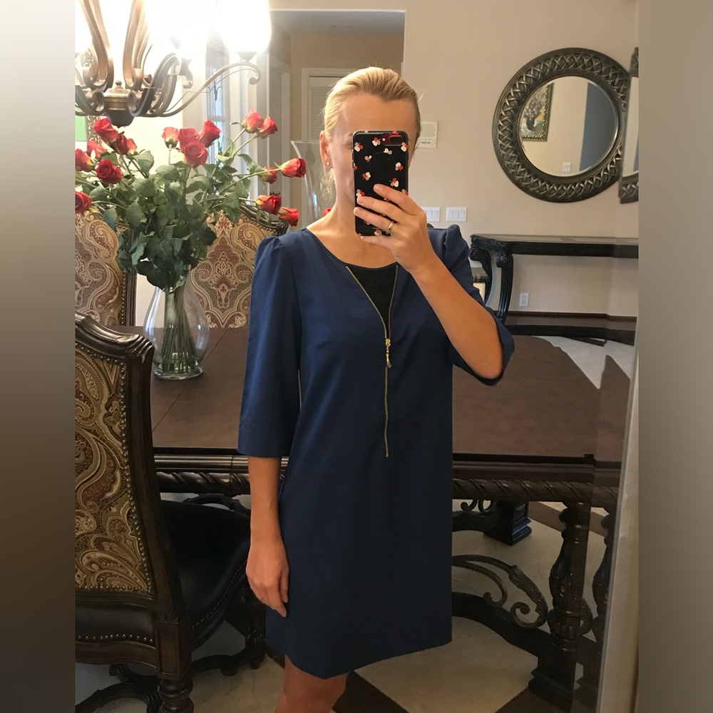Mini dress with with zipper
